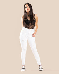 LONDON-White-Ripped Slim Fit Jeans (8161280753964)