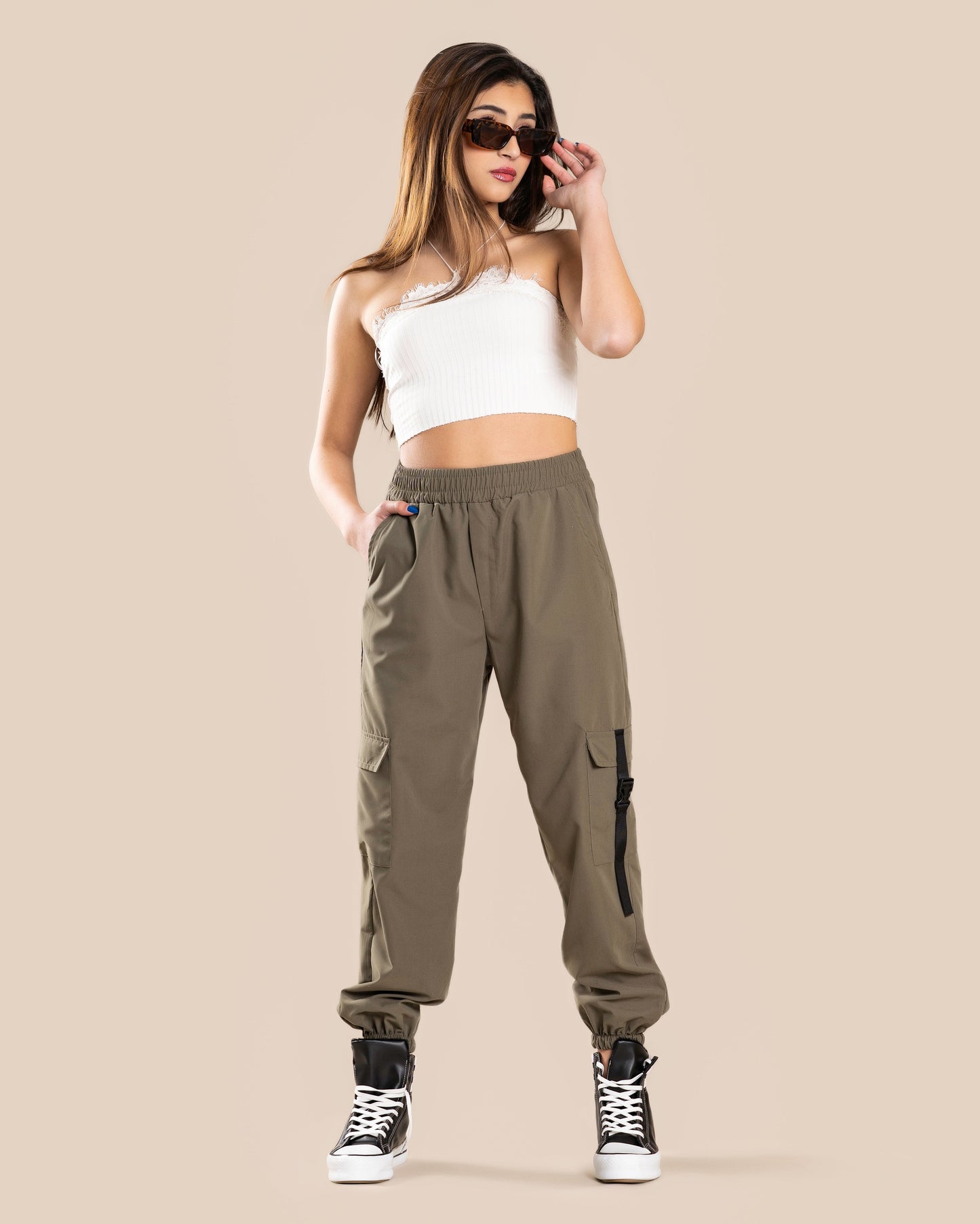 Divon-Olive Green-Cargo Pants (8154047185196)