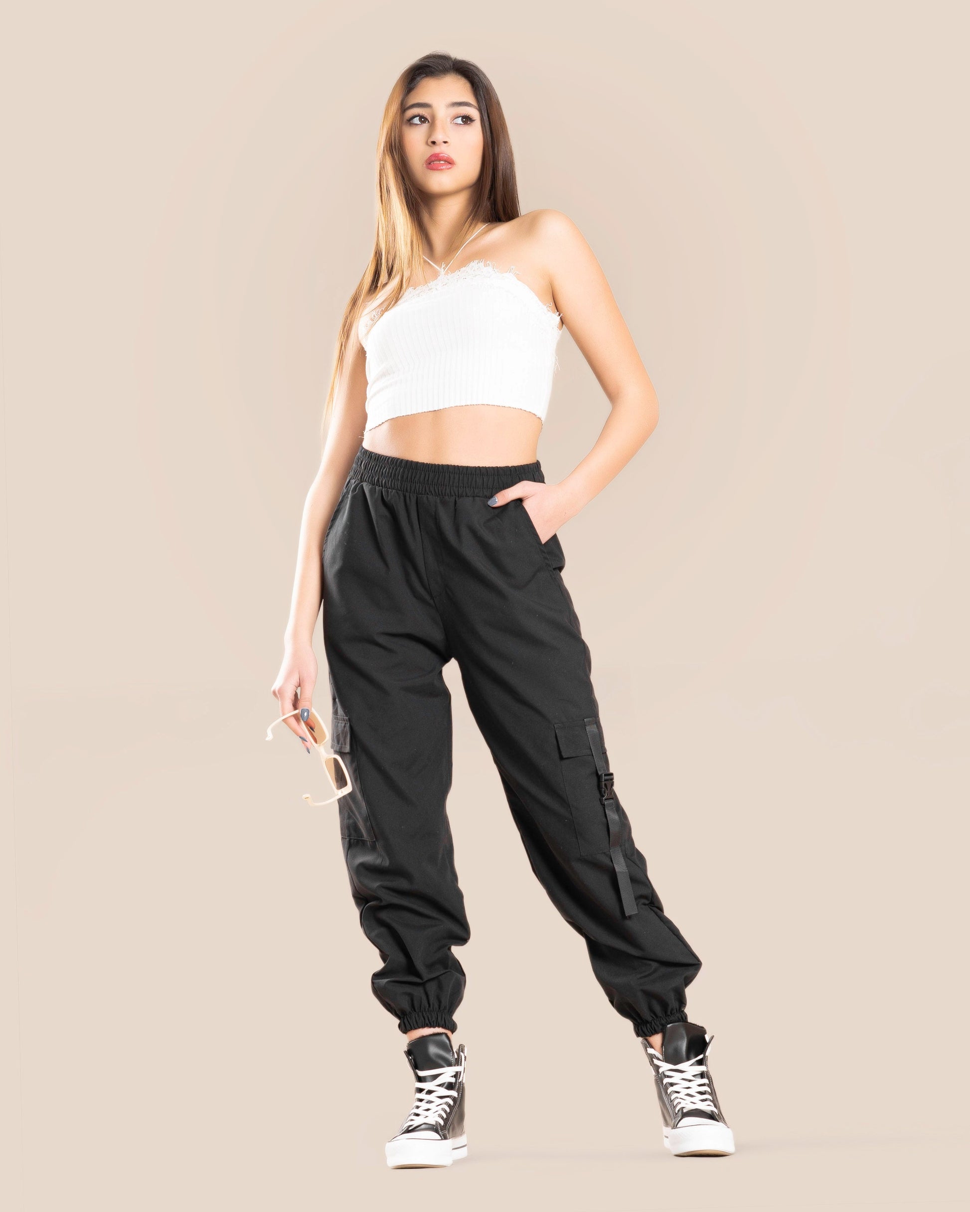 Divon-Black-Cargo Pants (8153976504620)