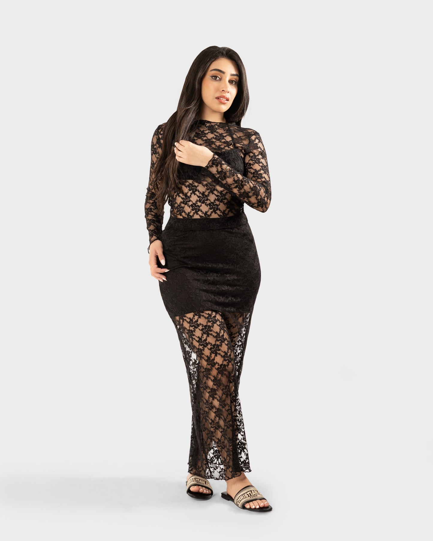 STYLE-Black-Lace CoverUp Set