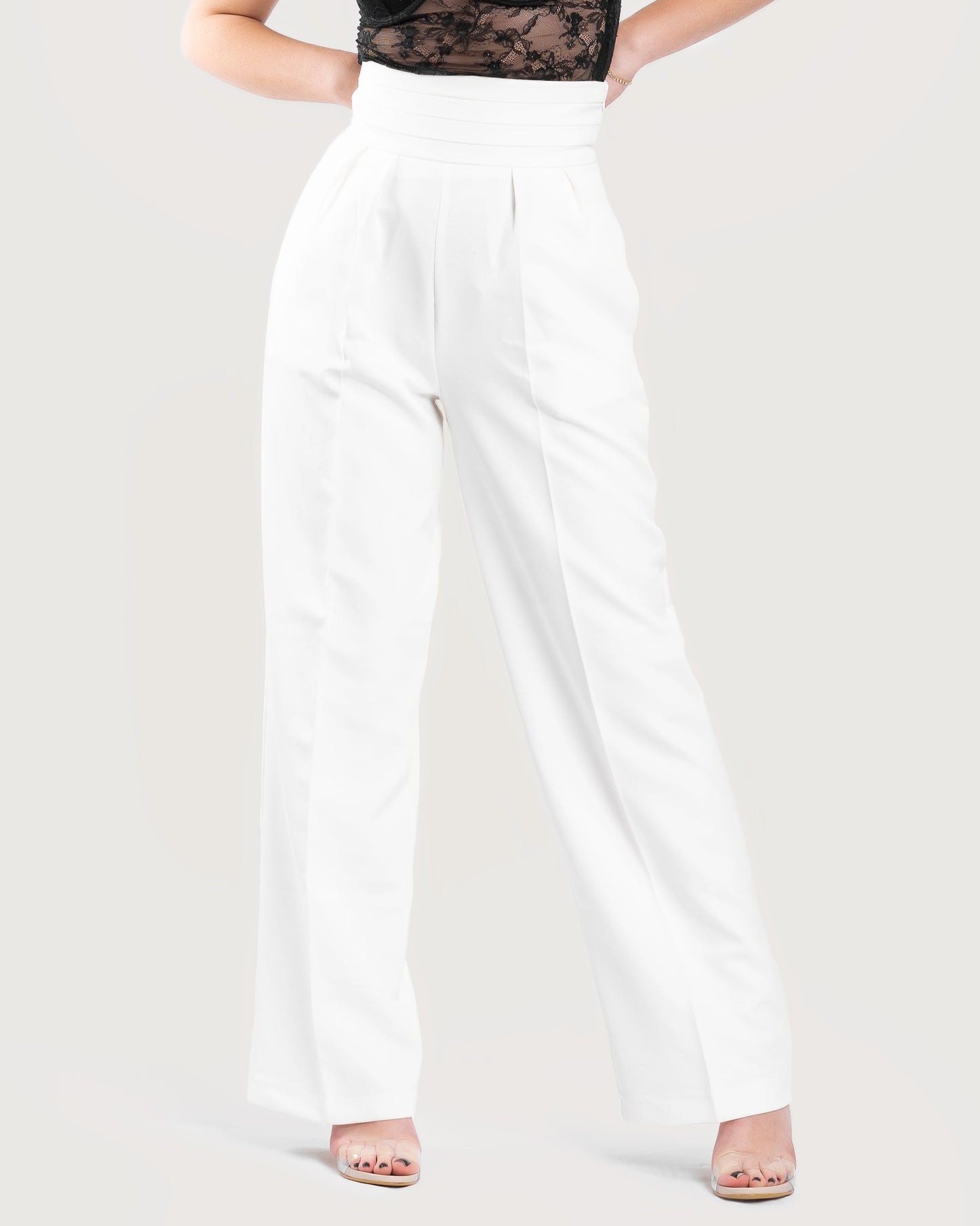 BONBON-White-Honey Dress Pant