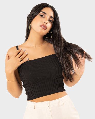 STYLE-Black-Trendy Crop Top