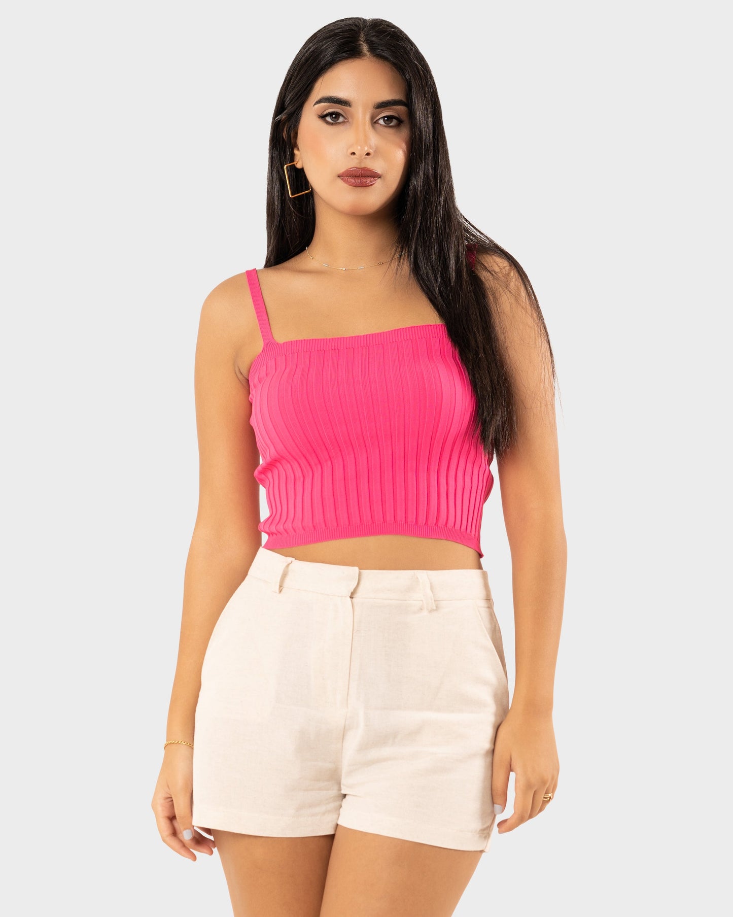 STYLE-Fushia-Trendy Crop Top