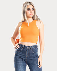 STYLE-Pumpkin-Sweet Cropped Tank Top