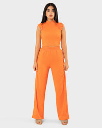 STYLE-Orange-Caramello Crop Top