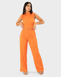 STYLE-Orange-Caramello Crop Top