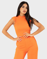 STYLE-Orange-Caramello Crop Top