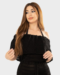 STYLE-Black-Bohemian CoverUp Dress