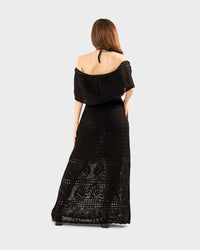 STYLE-Black-Bohemian CoverUp Dress