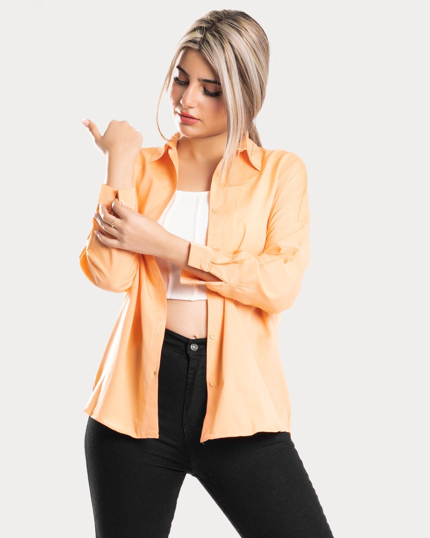 STYLE-Orange-Basic Shirt