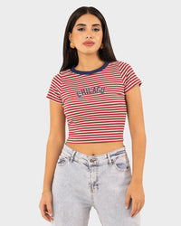 STYLE-Red-Chicago Cropped T-shirt