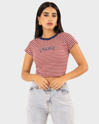 STYLE-Red-Chicago Cropped T-shirt