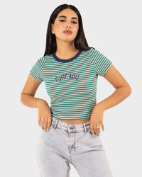 STYLE-Green-Chicago Cropped T-shirt