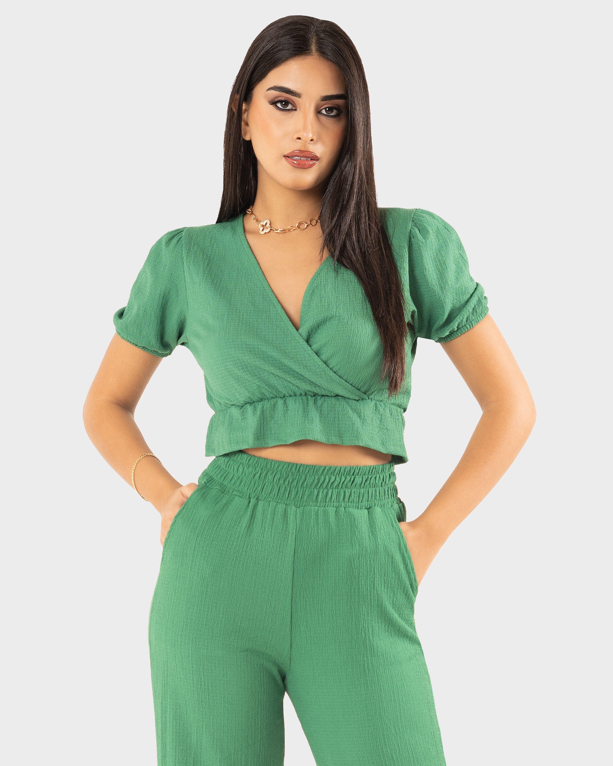 STYLE-Green-Vie Crop Top