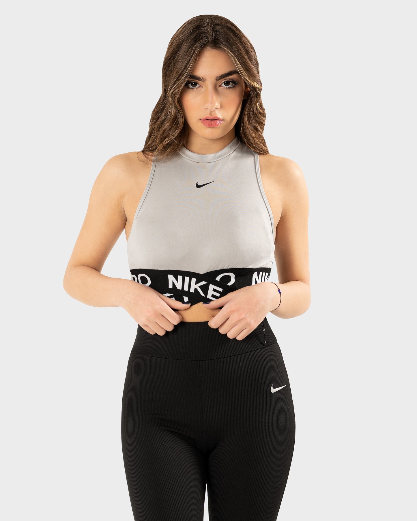 NIKE CROSSOVER CROPPED TOP