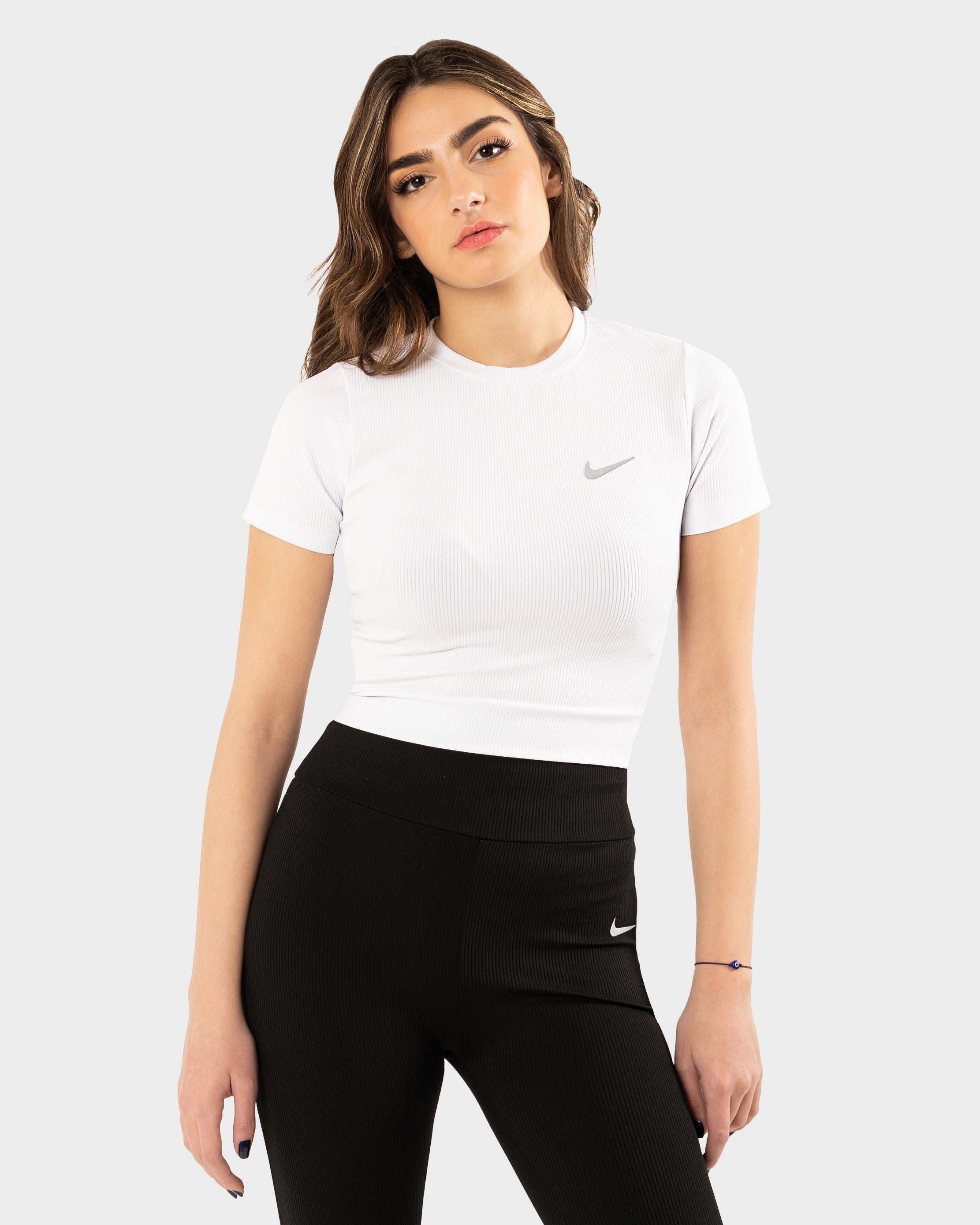 NIKE LINED DRI-FIT CROPPED TOP