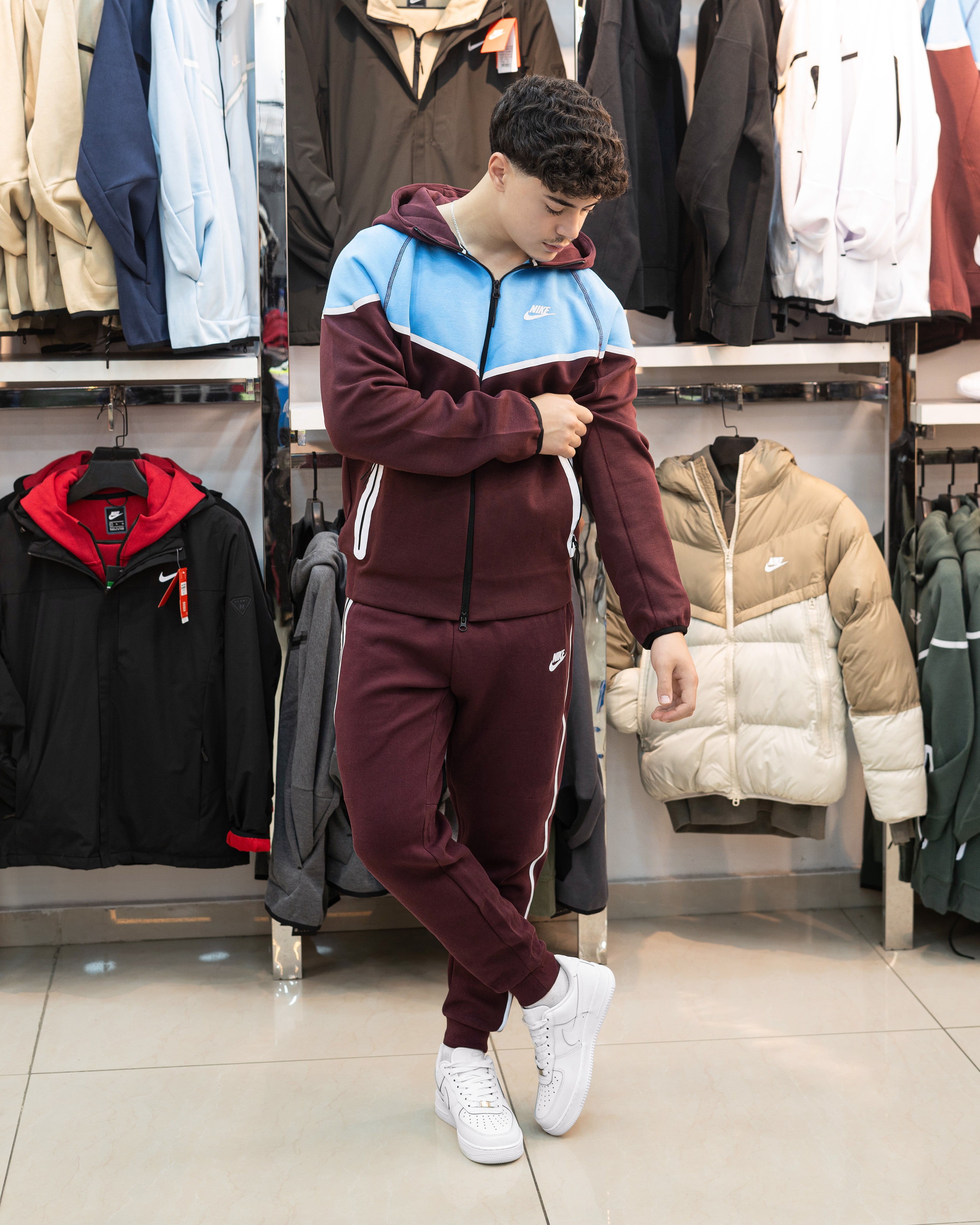 MEN'S SPORTY ZIP-UP SET