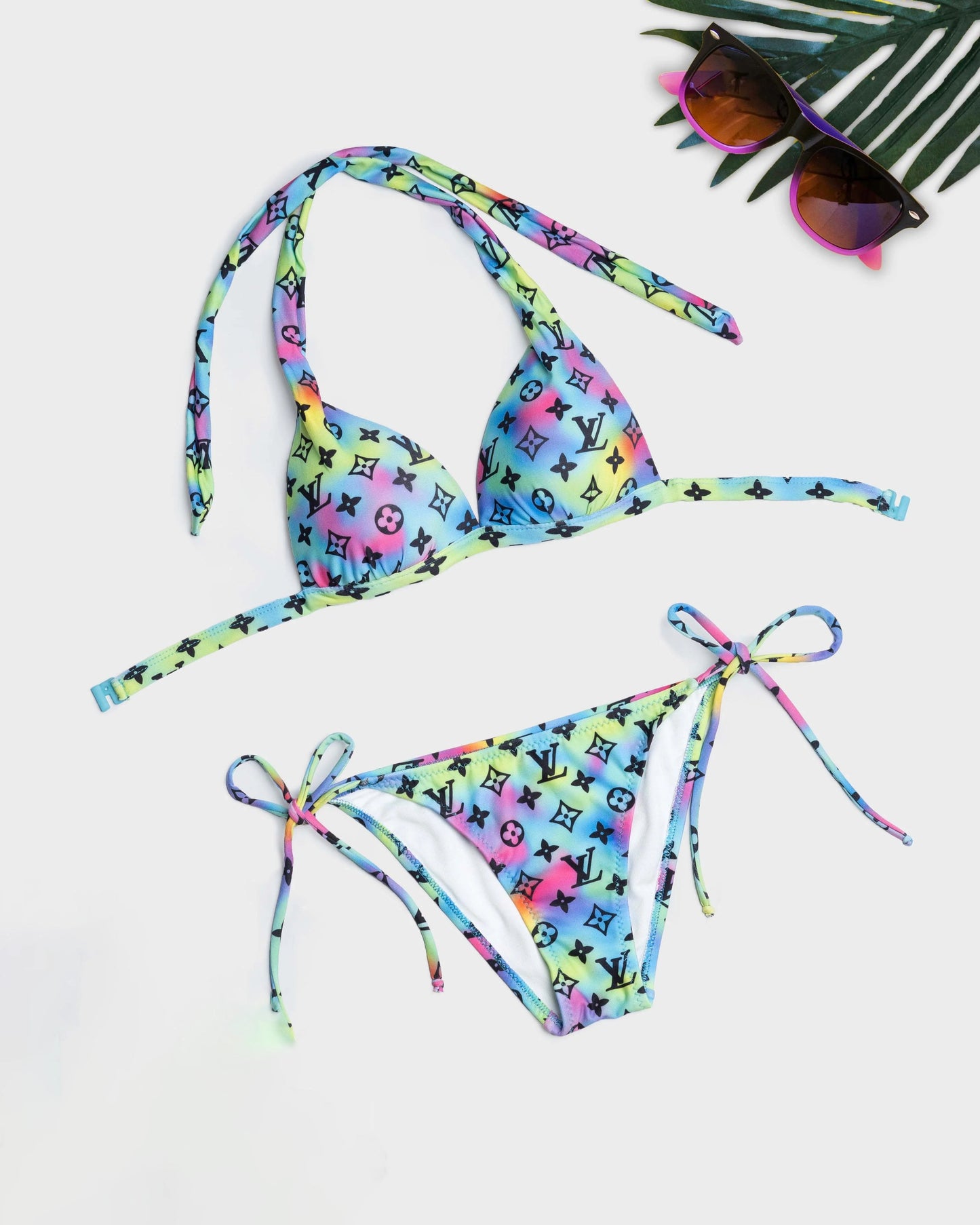 LOUIS VUITTON VINTAGE FLOWER MONOGRAM BIKINI