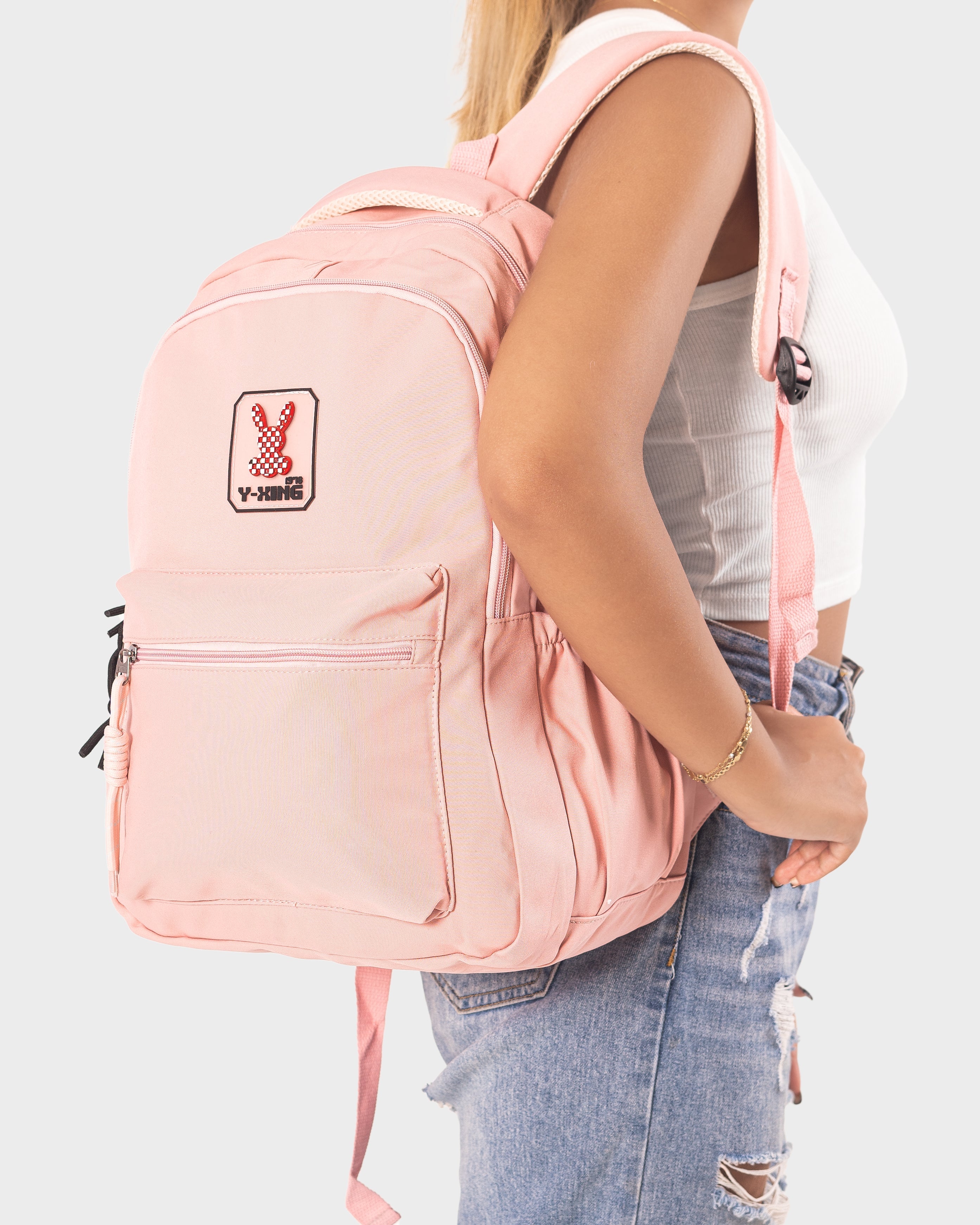 Y-KING-Pink-School Backpack