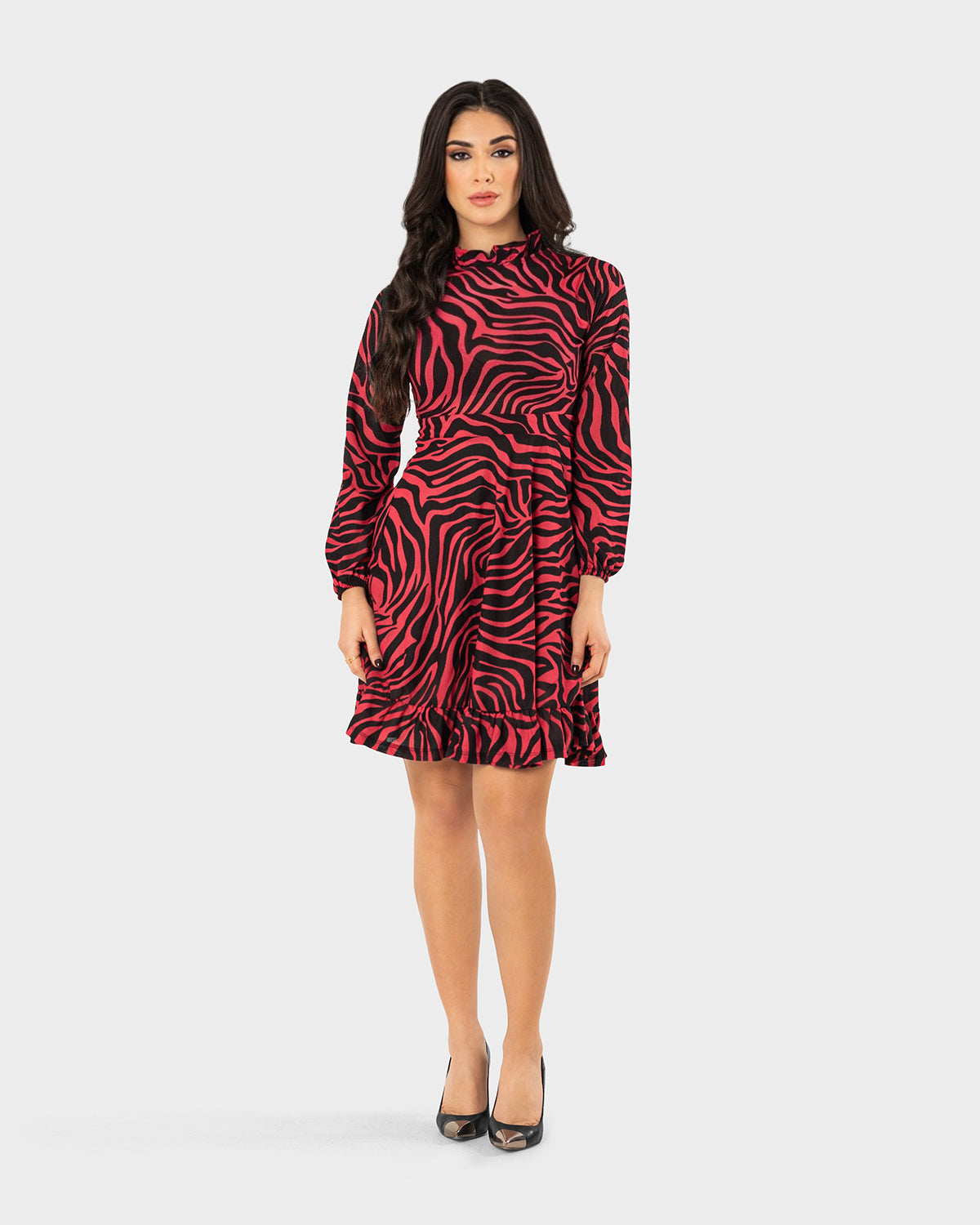 BONBON-Black/Red-Line Dress