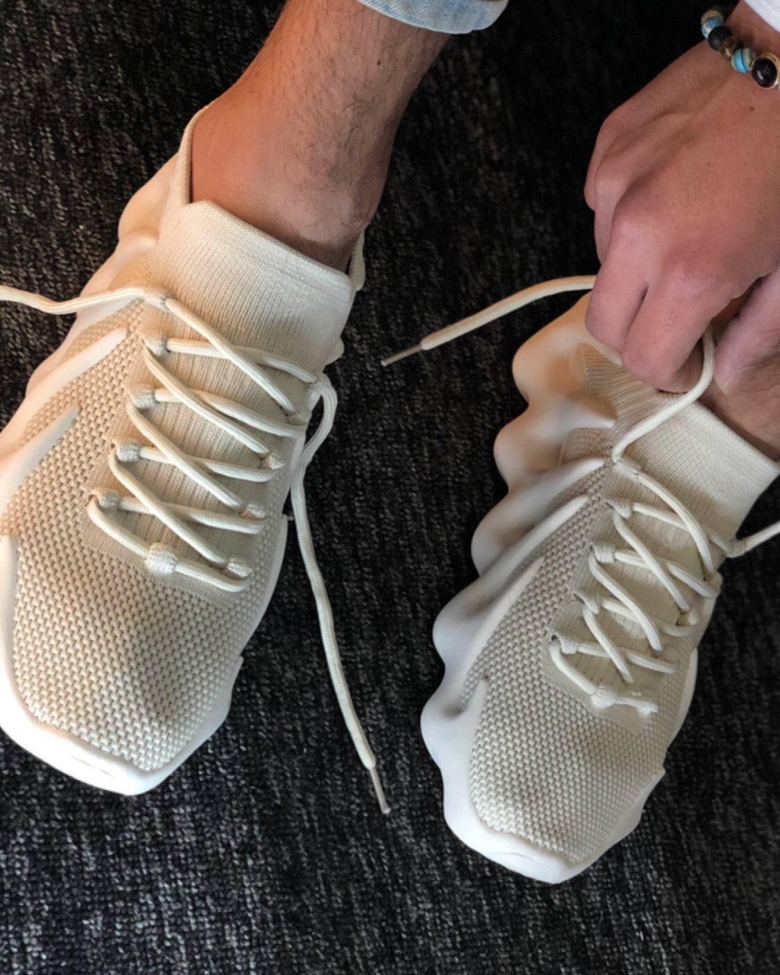 ADIDAS YEEZY 450 BEIGE SNEAKERS "SALE"