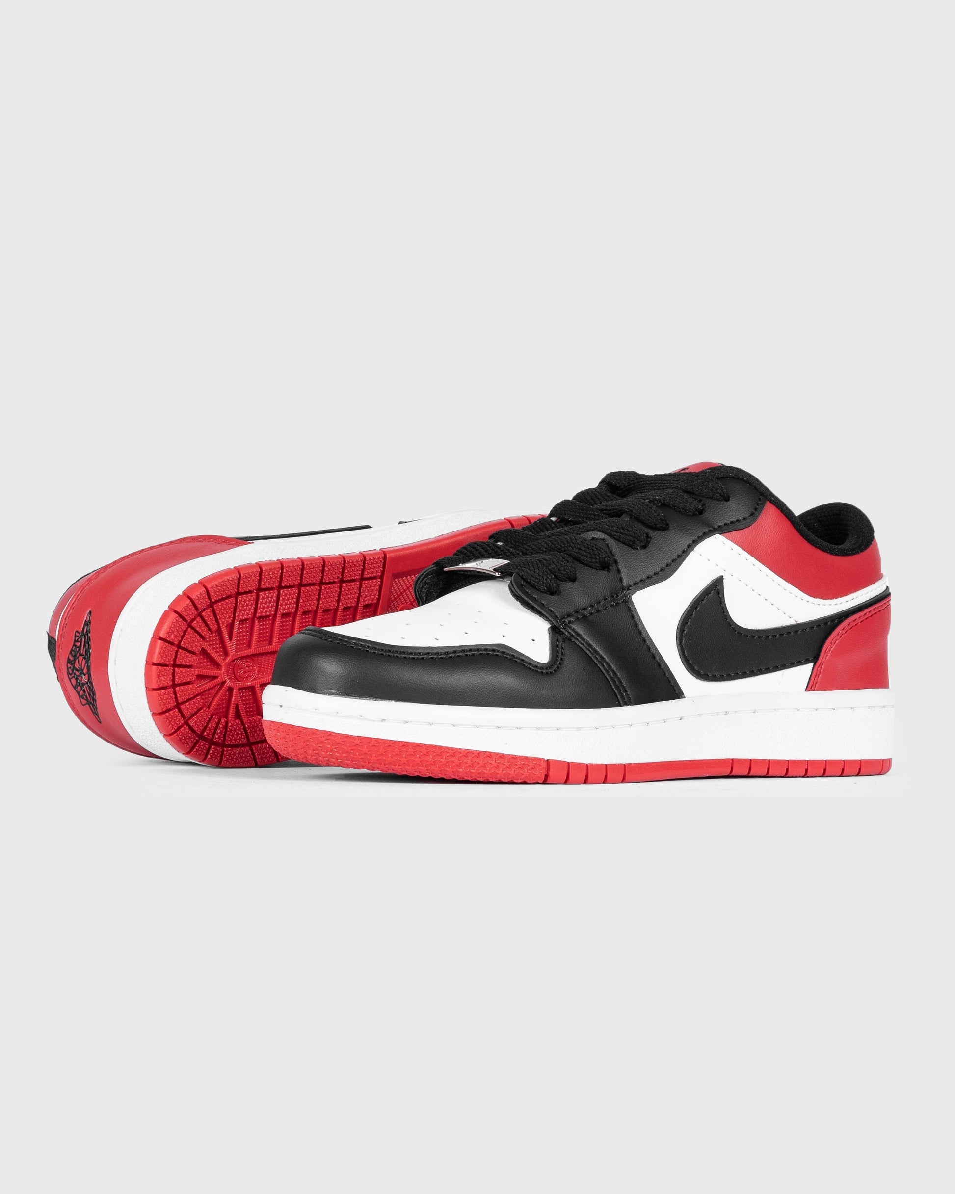 NIKE AIR JORDAN BLACK-RED LOW SHOES (6798361002086) (8195107062041)