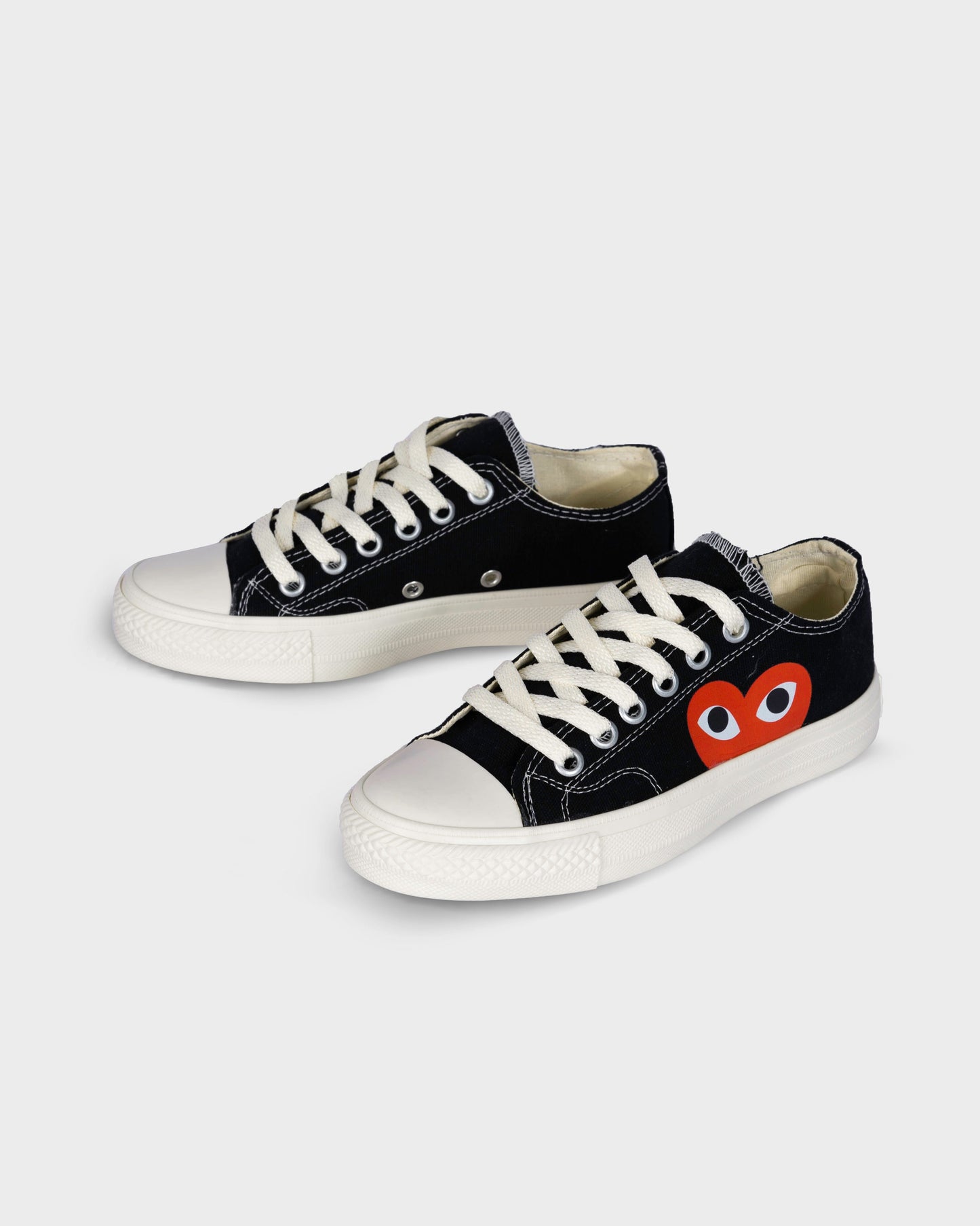 CONVERSE LARGE EMBLEM LOW TOP CANVAS SNEAKERS (6845466148966) (8195073311001)