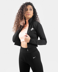 CROPPED BLACK JACKET NIKE “WOMEN’S” (6798356512870) (8195115254041)