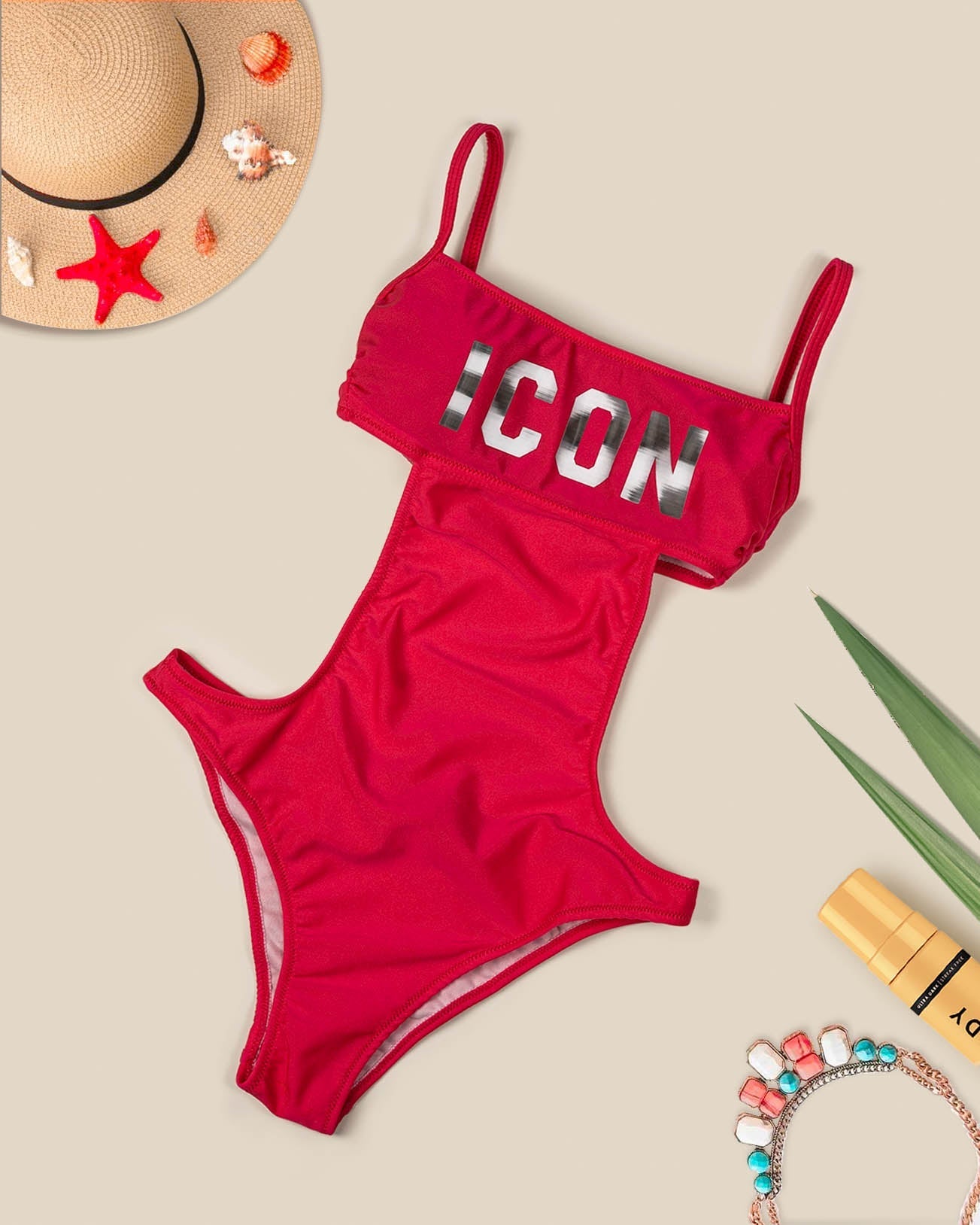 BASICS ICON DSQUARED2 SWIMSUIT (6798340096102) (8195166929177)